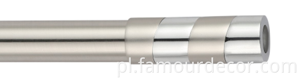Geometric minimalist head curtain rod